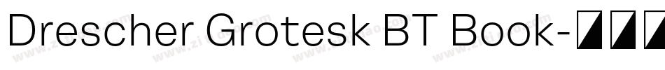 Drescher Grotesk BT Book字体转换